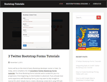 Tablet Screenshot of bootstraptutorials.com